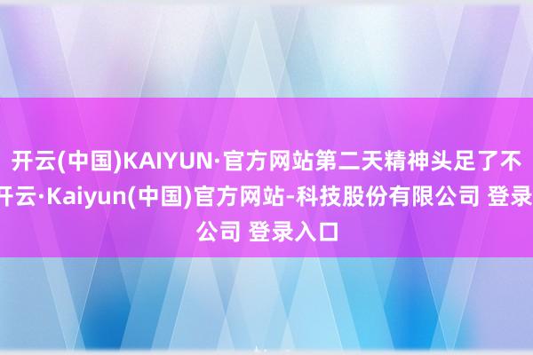 开云(中国)KAIYUN·官方网站第二天精神头足了不少-开云·Kaiyun(中国)官方网站-科技股份有限公司 登录入口